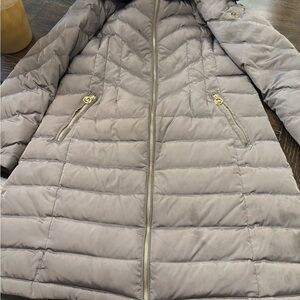 Michael Kors Light Gray Puffer Jacket